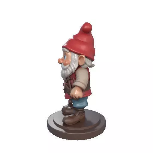 2265  Fairy Tale Gnome Color Full Body Figurine 3D print model_29