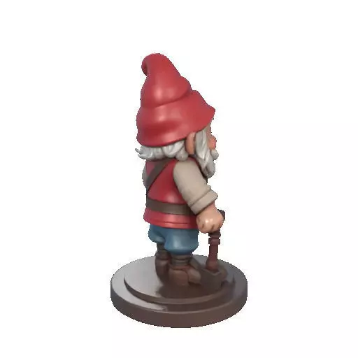 2265  Fairy Tale Gnome Color Full Body Figurine 3D print model_16