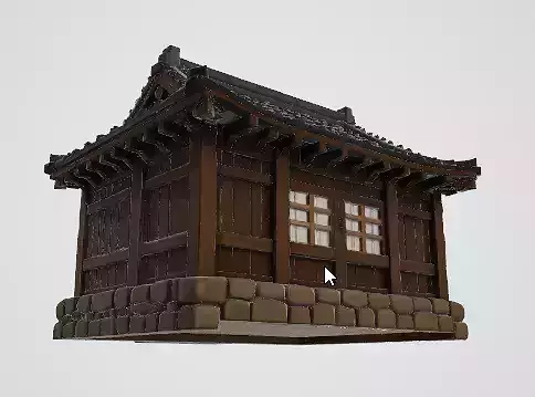 Traditional Japanese House 3D Model Detailed and Realistic