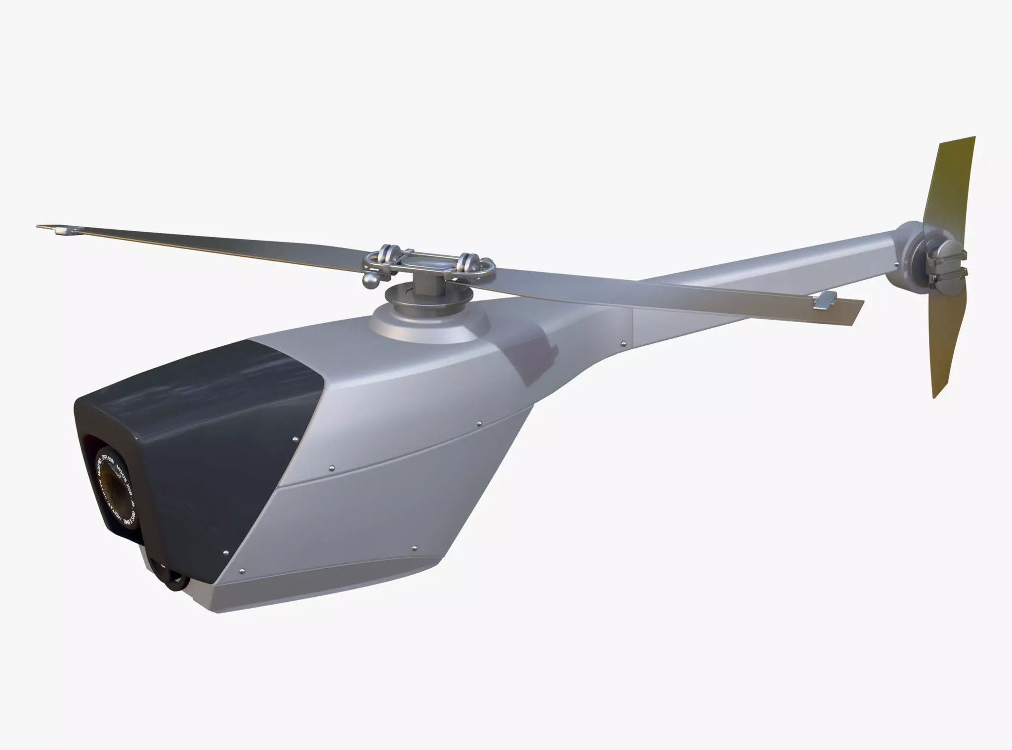 RC Helicopter Recon Drone M1 3D model_0