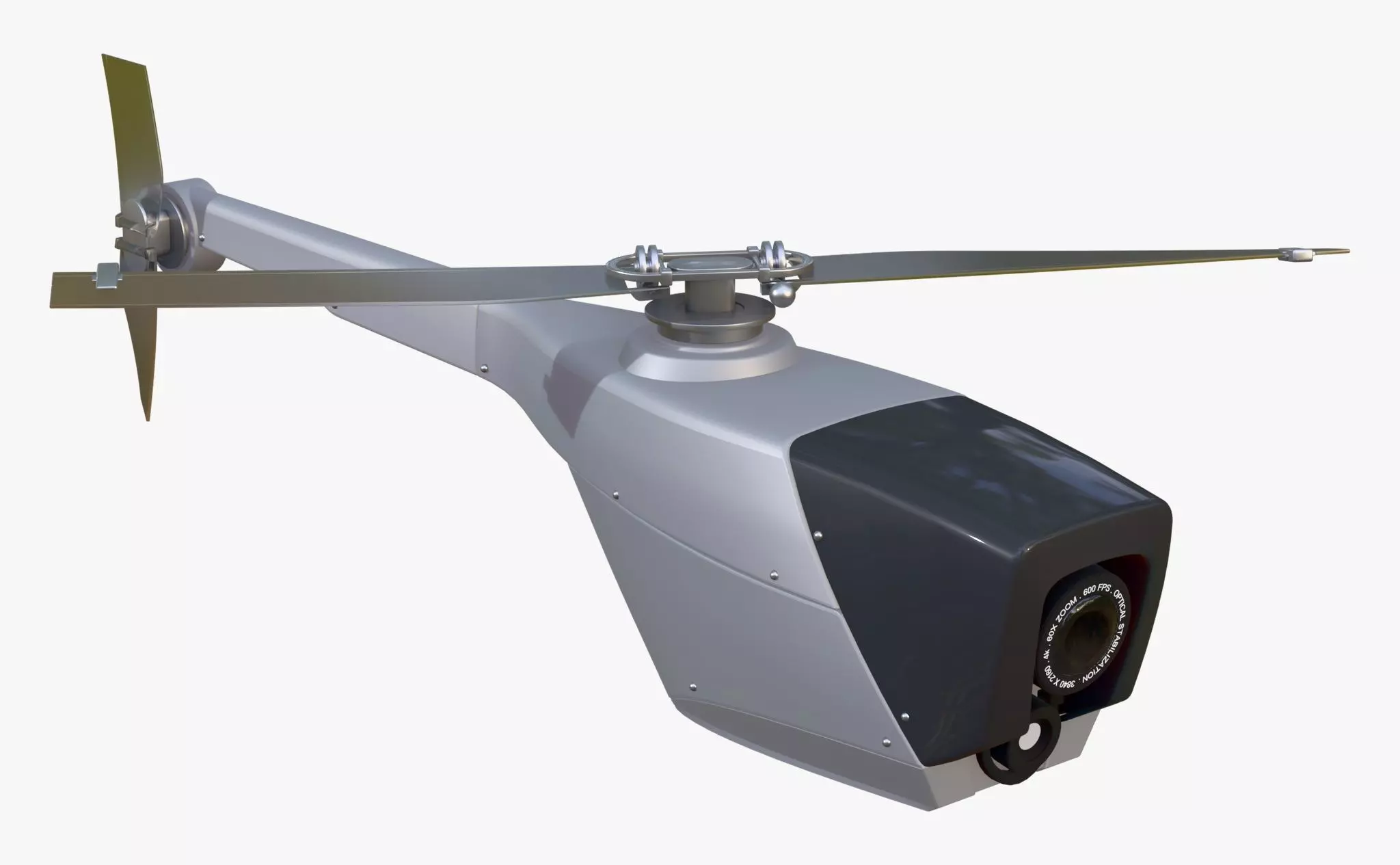 RC Helicopter Recon Drone M1 3D model_6