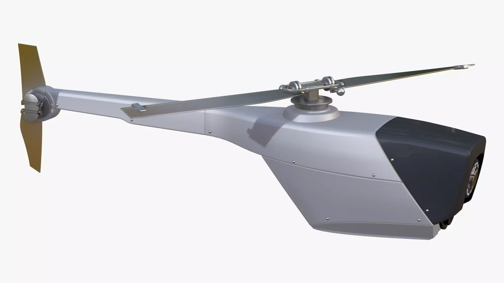 RC Helicopter Recon Drone M1 3D model_3