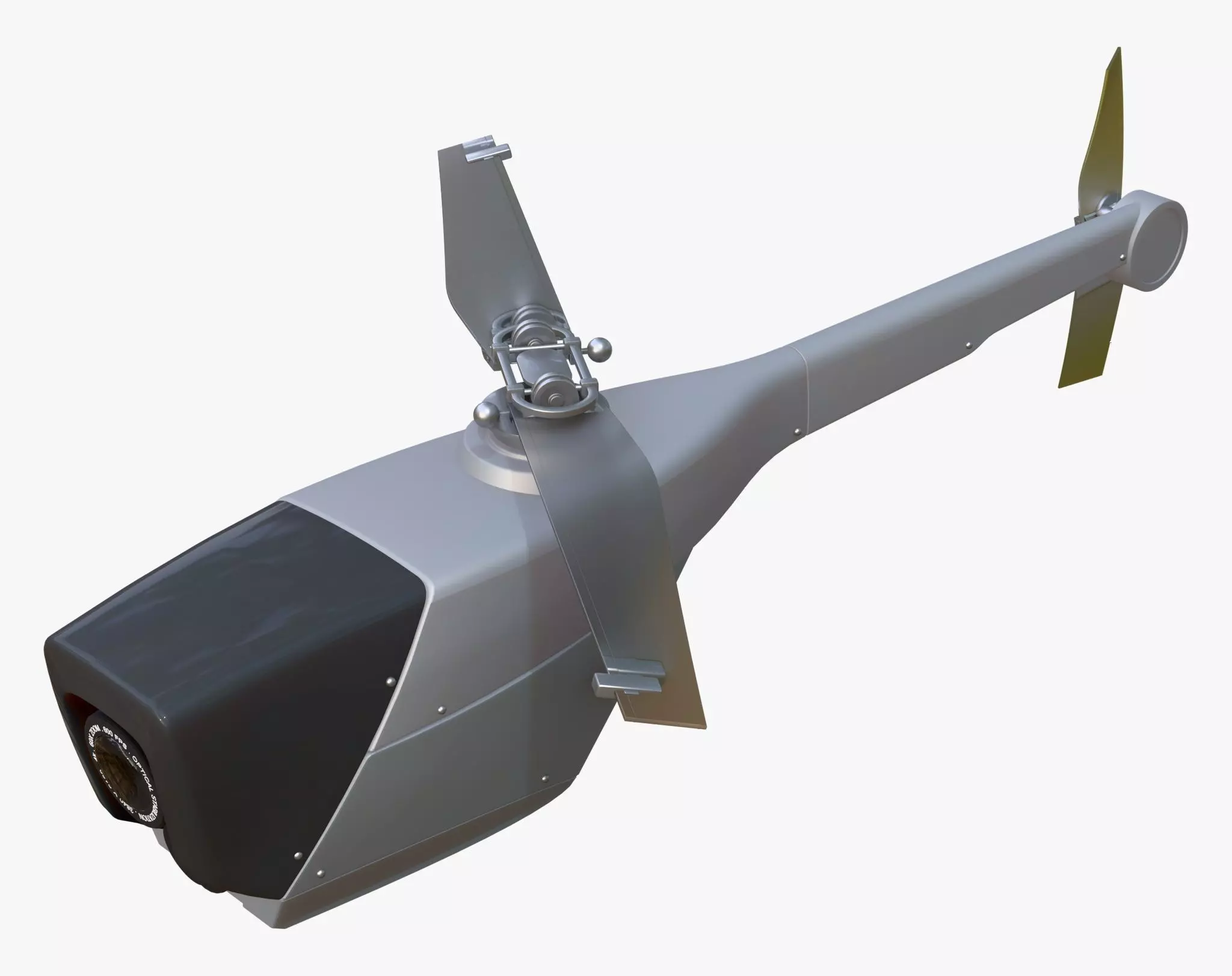 RC Helicopter Recon Drone M1 3D model_1