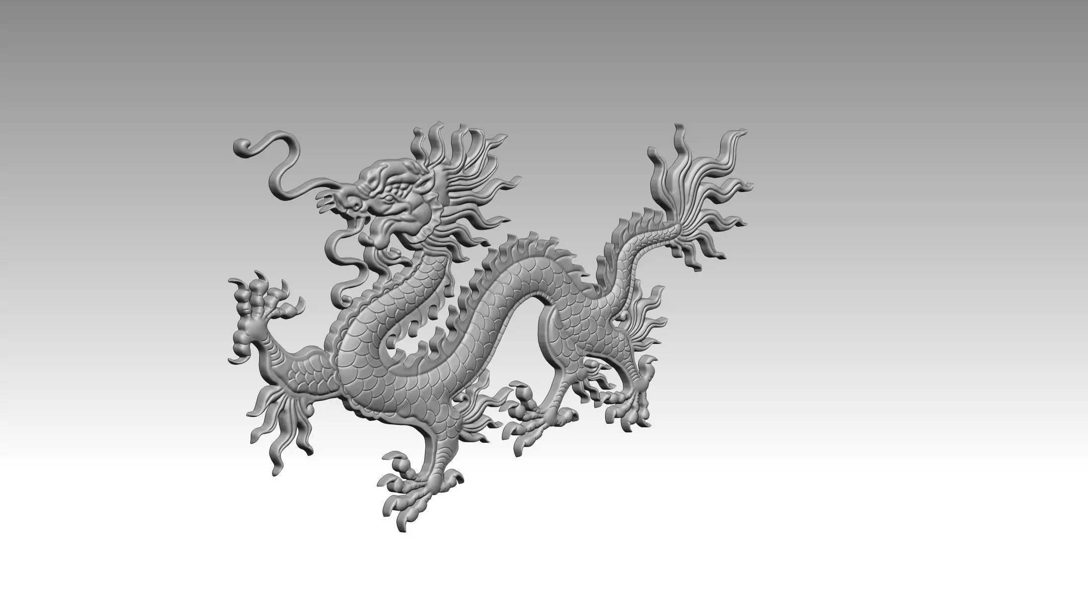 Chinese dragon 3D print model