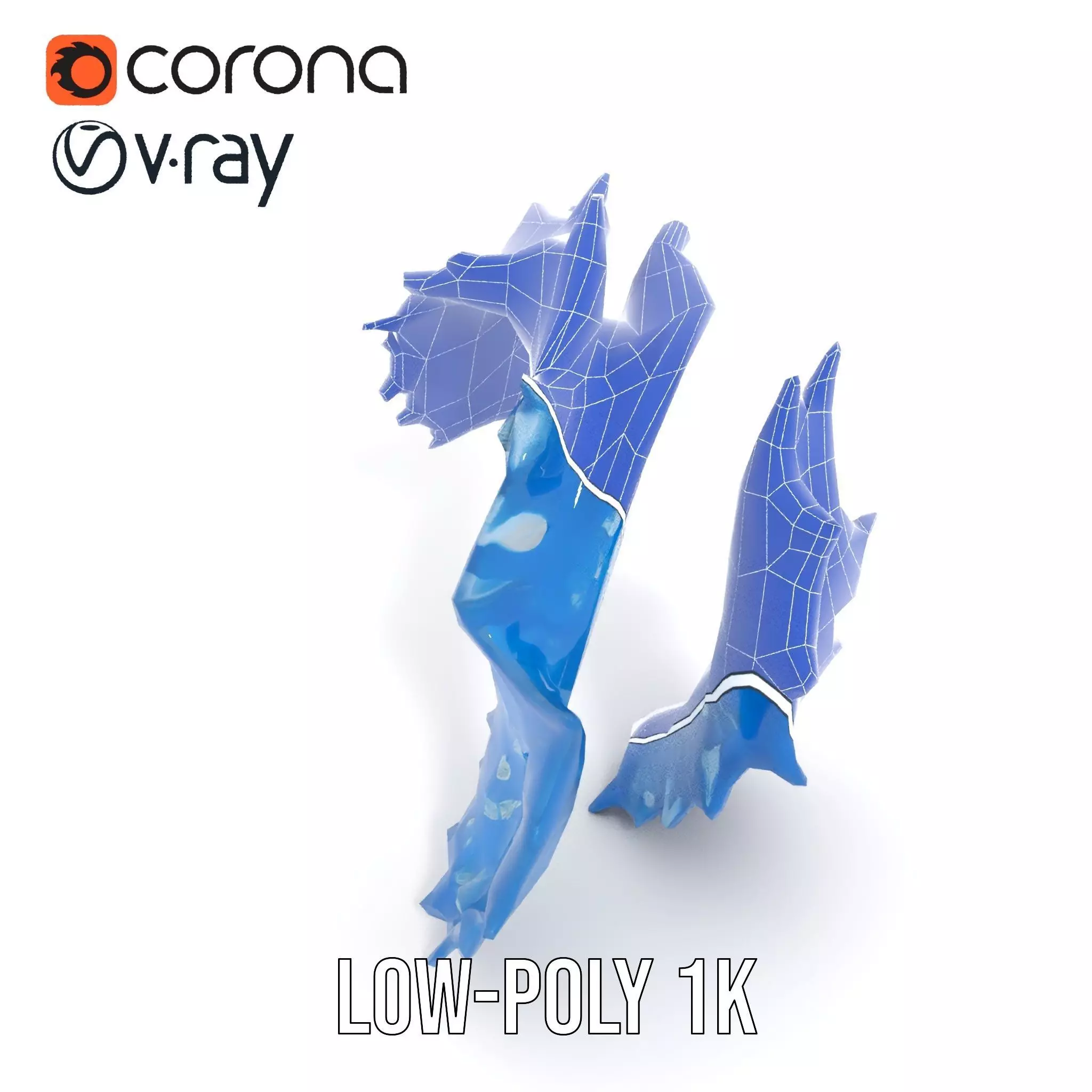 Cerulean Spiky Bracelet model pack Texture_22