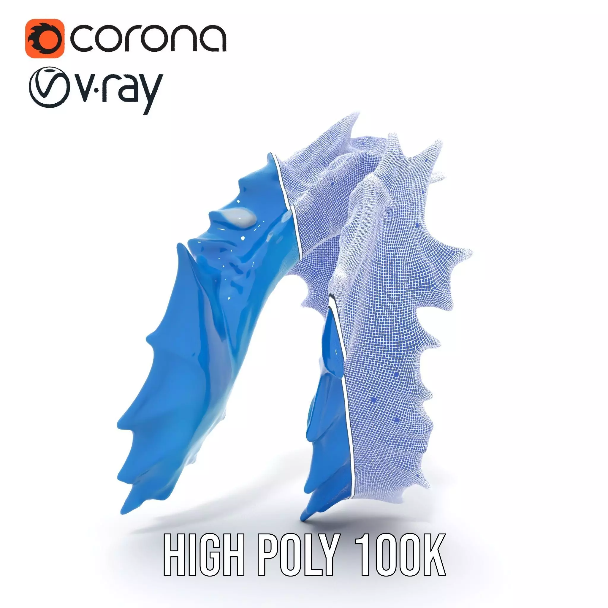 Cerulean Spiky Bracelet model pack Texture_33