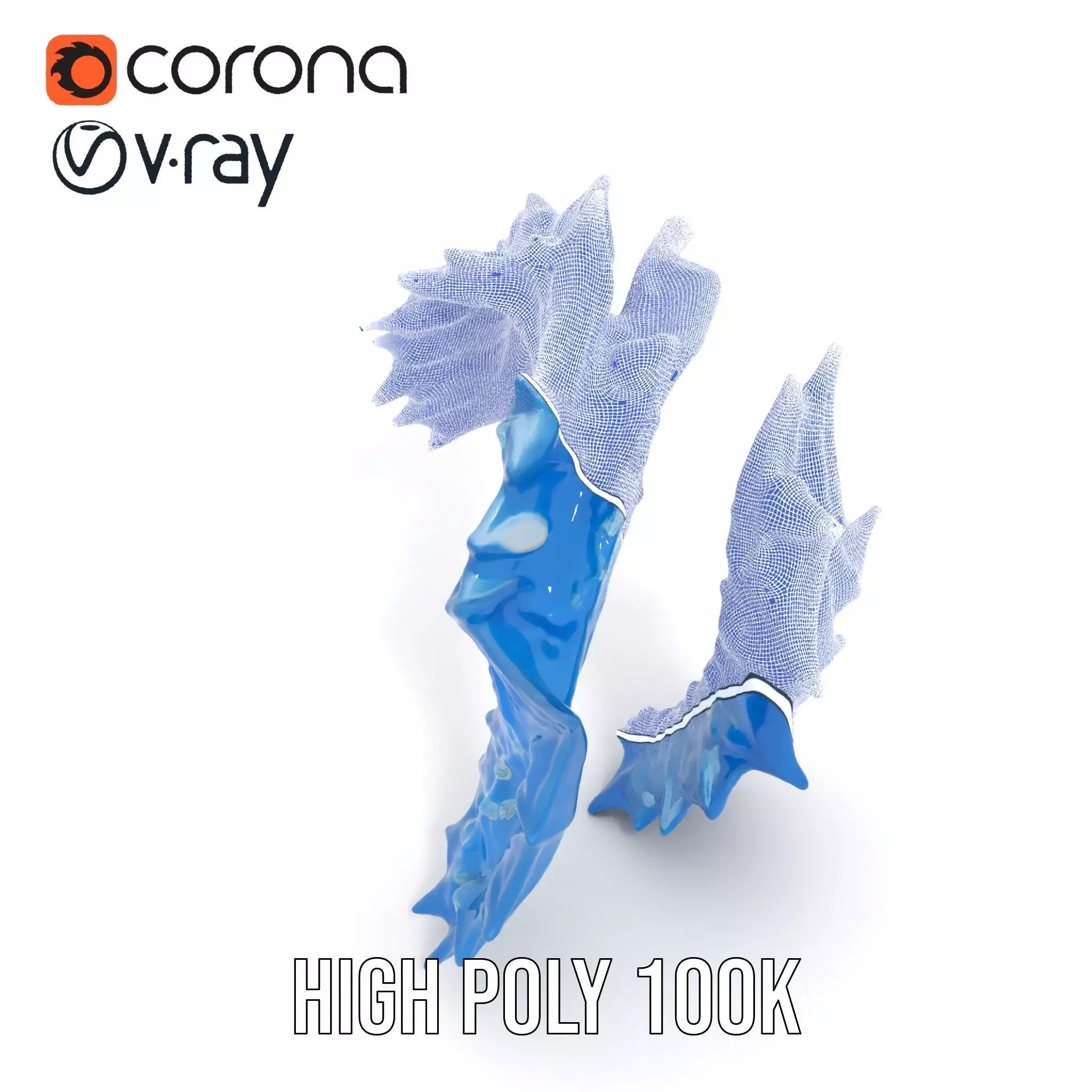 Cerulean Spiky Bracelet model pack Texture_20