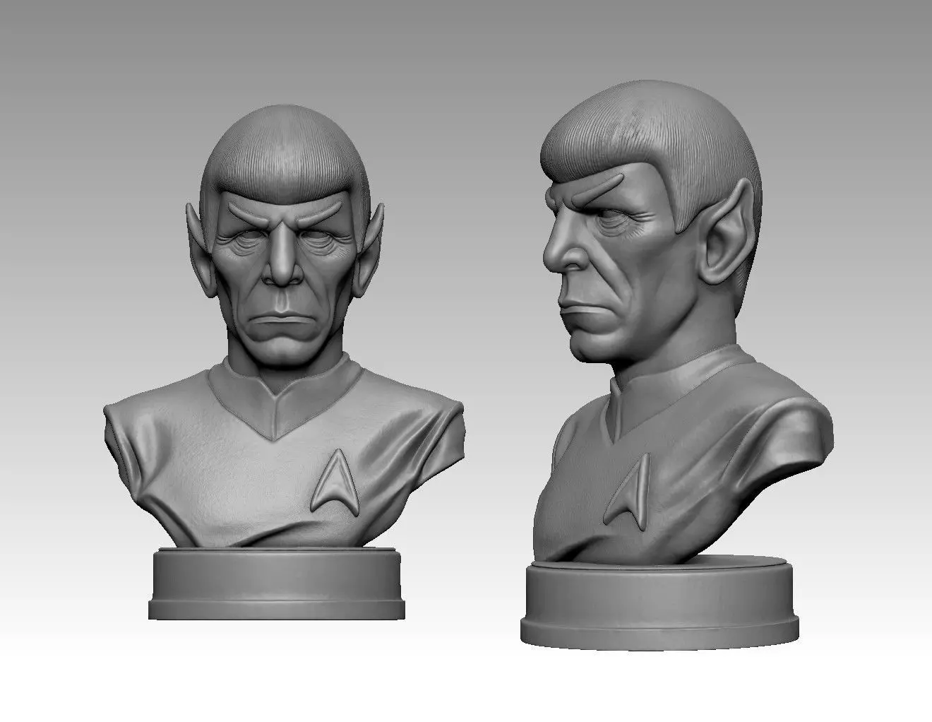 Spock Bust -Leonard Nimoy 3D print model_2