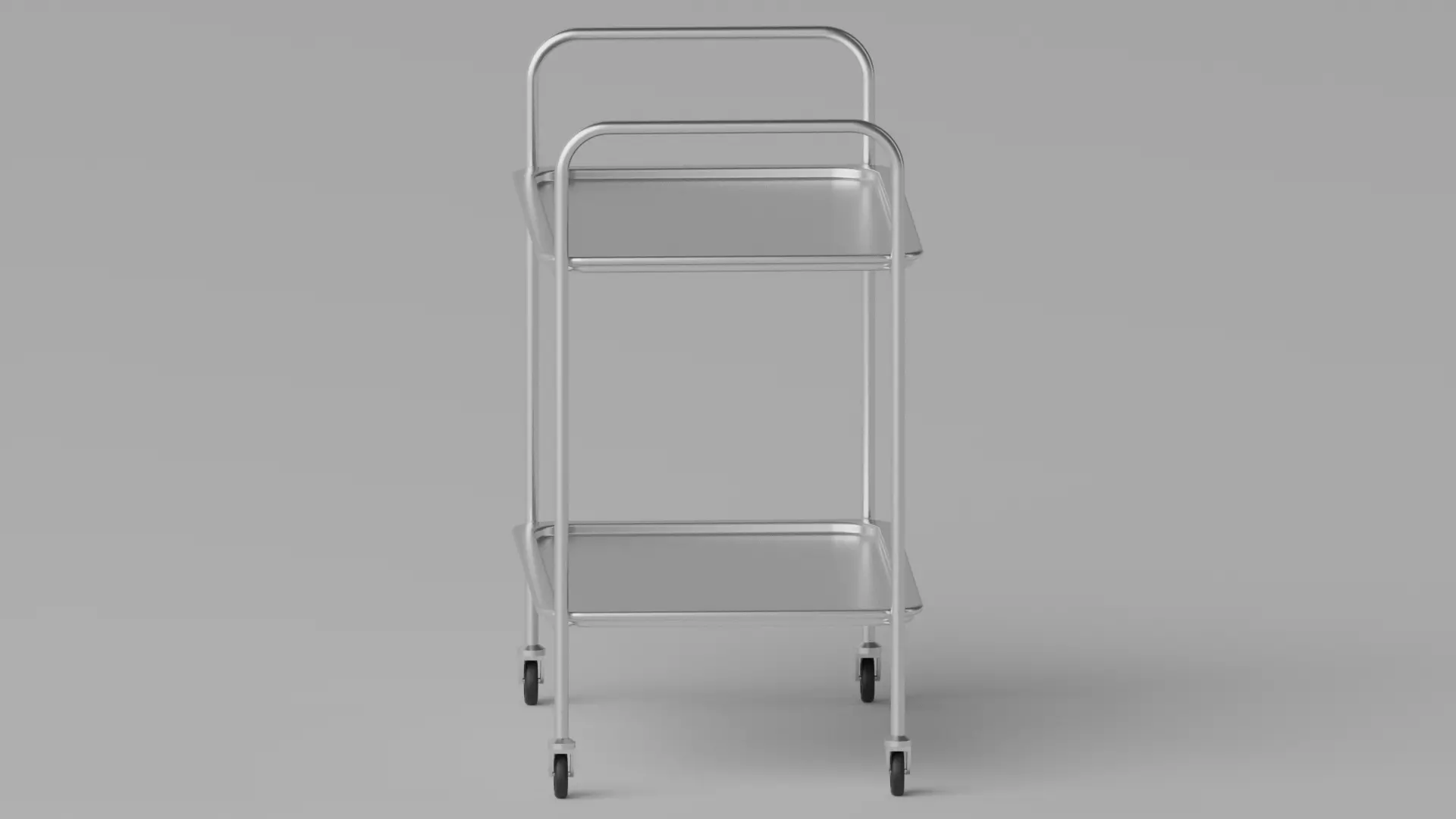 Hospital Medical Trolley Cart 3D model_10
