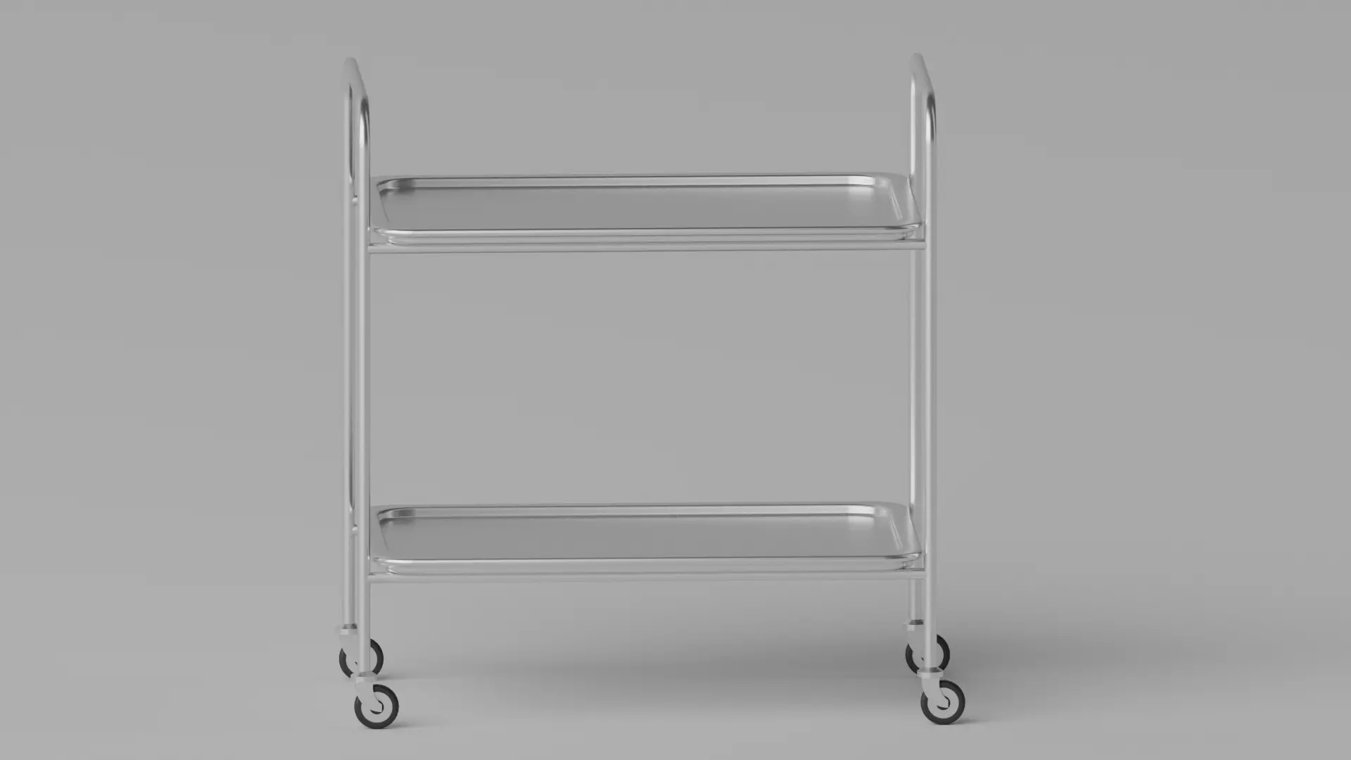 Hospital Medical Trolley Cart 3D model_1