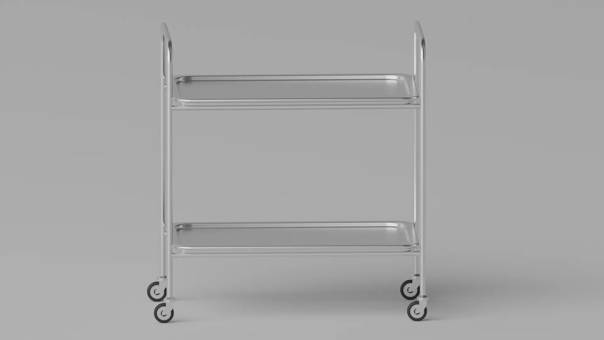 Hospital Medical Trolley Cart 3D model_7