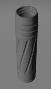 JULIET Airsoft Suppressor SR15 TCR10 RT 15 cm 3D print model_1