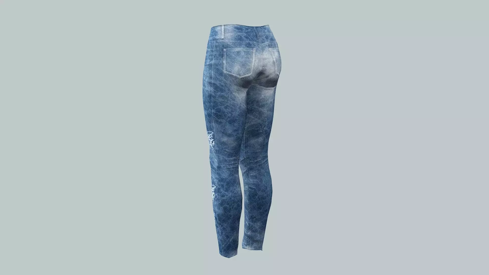 Lady Jeans Game Ready Trousers 08 Pant 3D Model 3D model_3