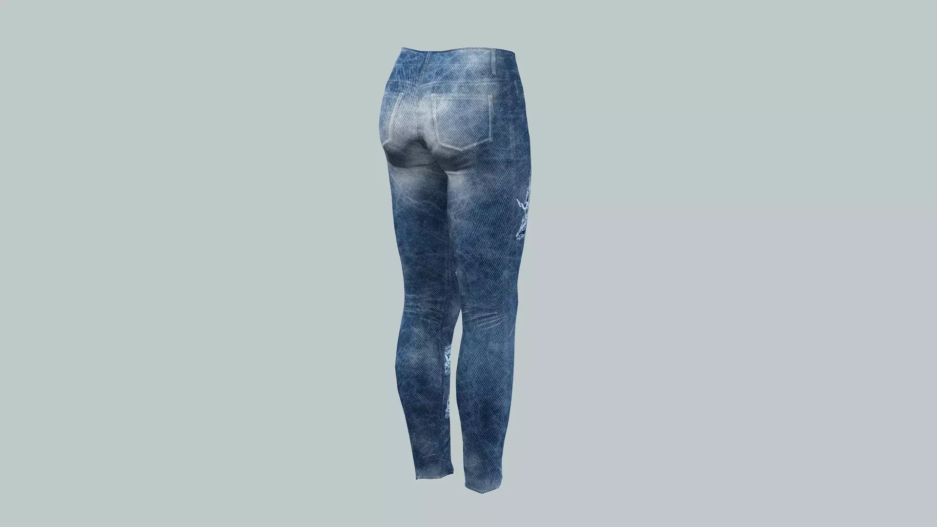 Lady Jeans Game Ready Trousers 08 Pant 3D Model 3D model_4