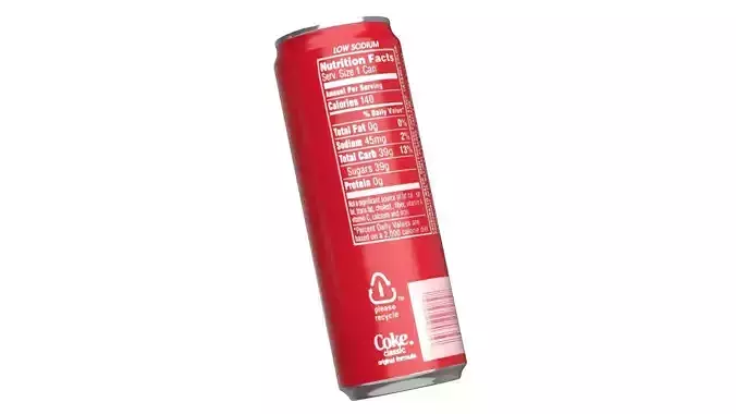 6 Pack 355ml Sleek Coca Cola Beverage Cans Packaging 3D model 7
