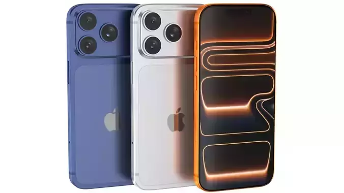 Iphone 17 Pro Max Low-poly 3D model