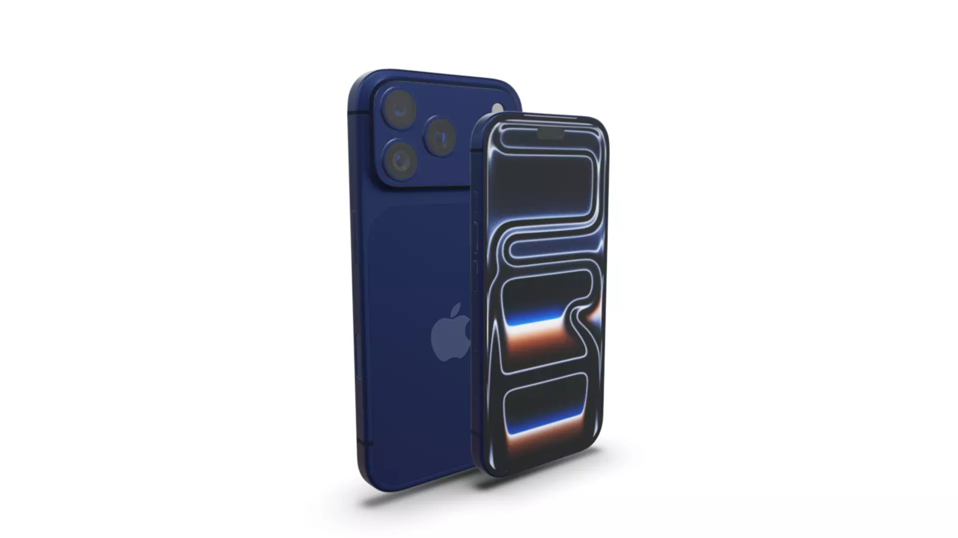 iPhone 17 Pro Pro Max Deep Blue 3D model_1