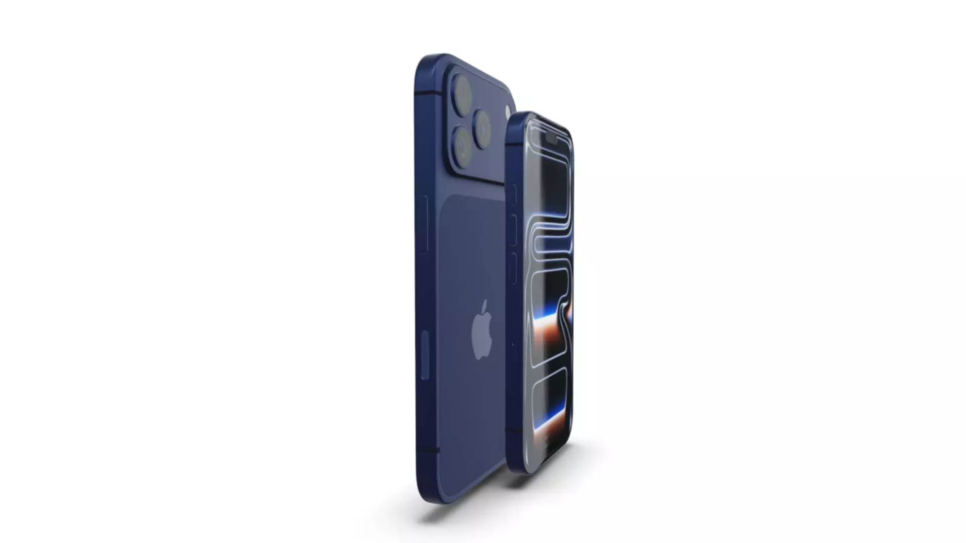 iPhone 17 Pro Pro Max Deep Blue 3D model_2