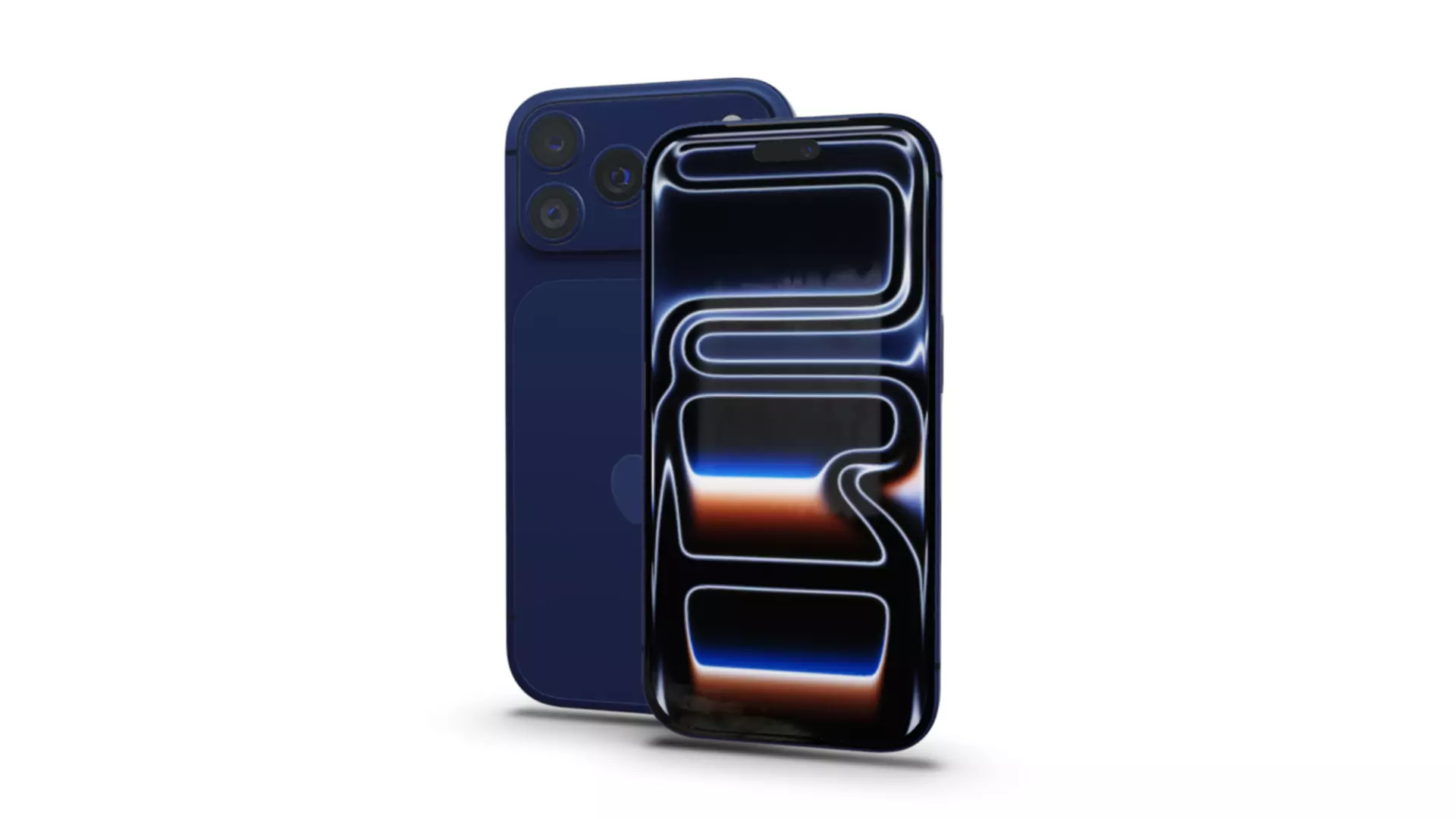 iPhone 17 Pro Pro Max Deep Blue 3D model_0