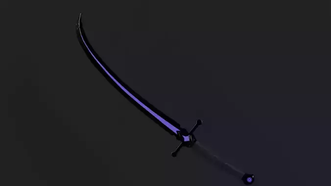 medieval   fantasy sword The Violet Requiem vol2-game ready PBR