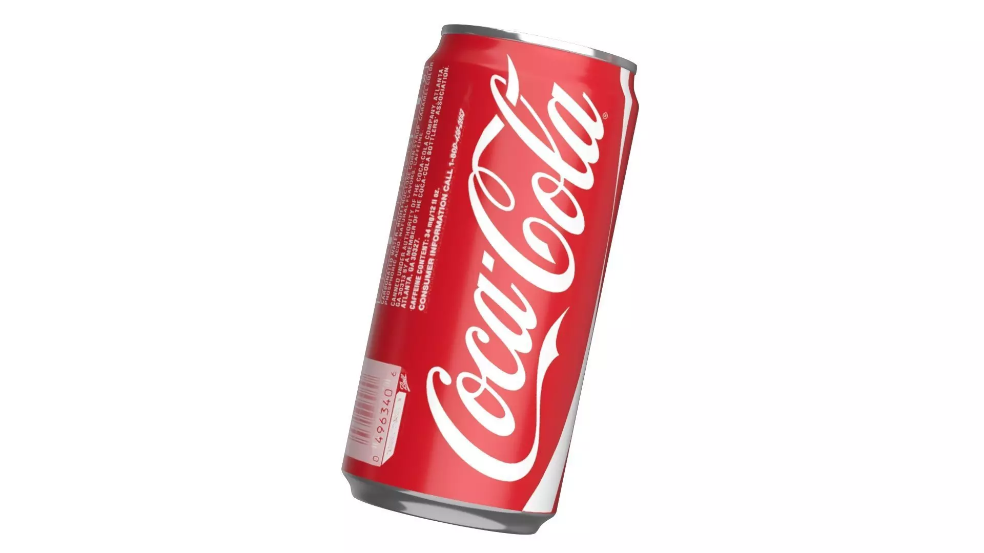 6 Pack 250ml Sleek Coca Cola Beverage Cans Packaging 3D model_5
