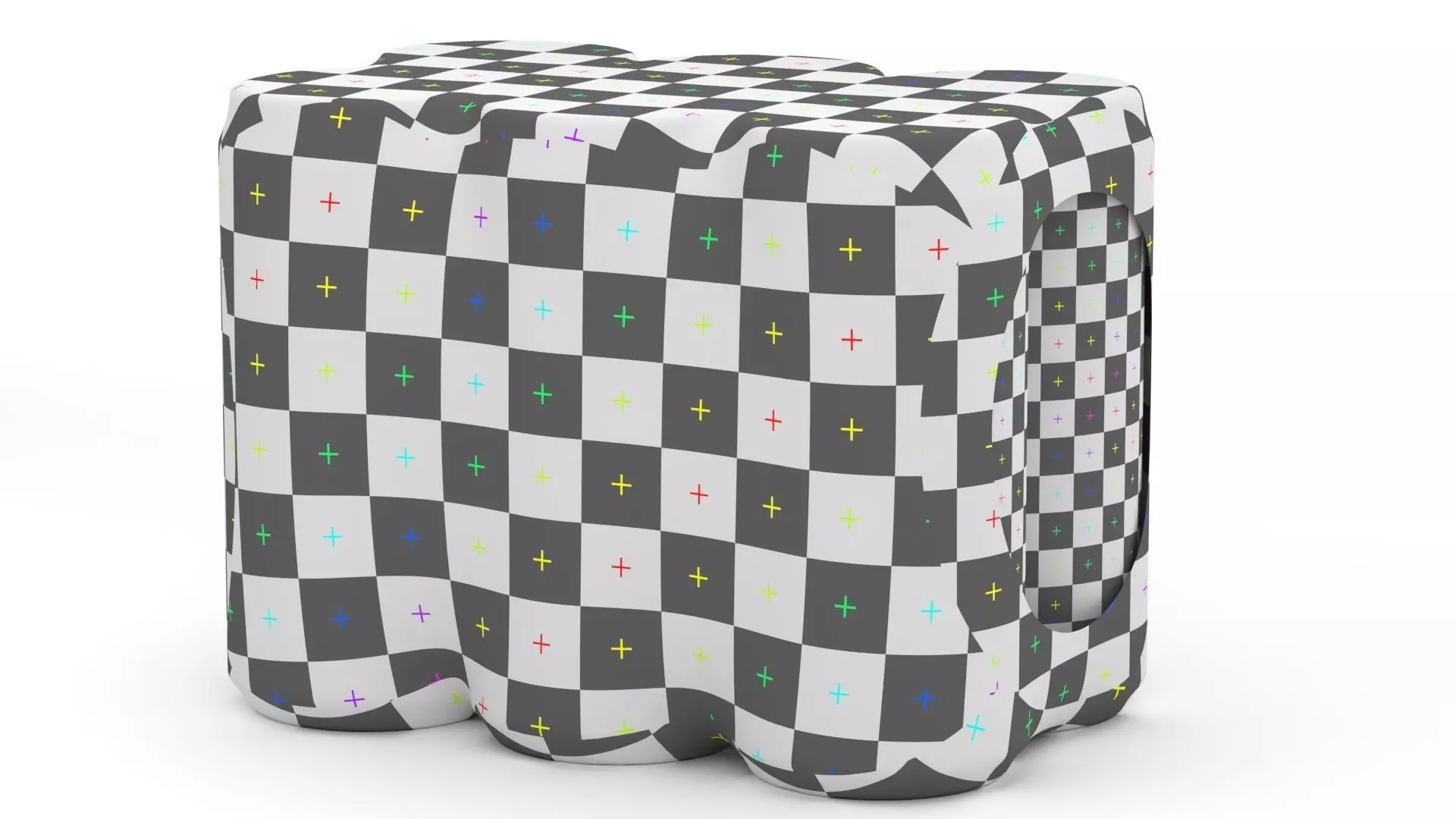 6 Pack 250ml Sleek Coca Cola Beverage Cans Packaging 3D model_16