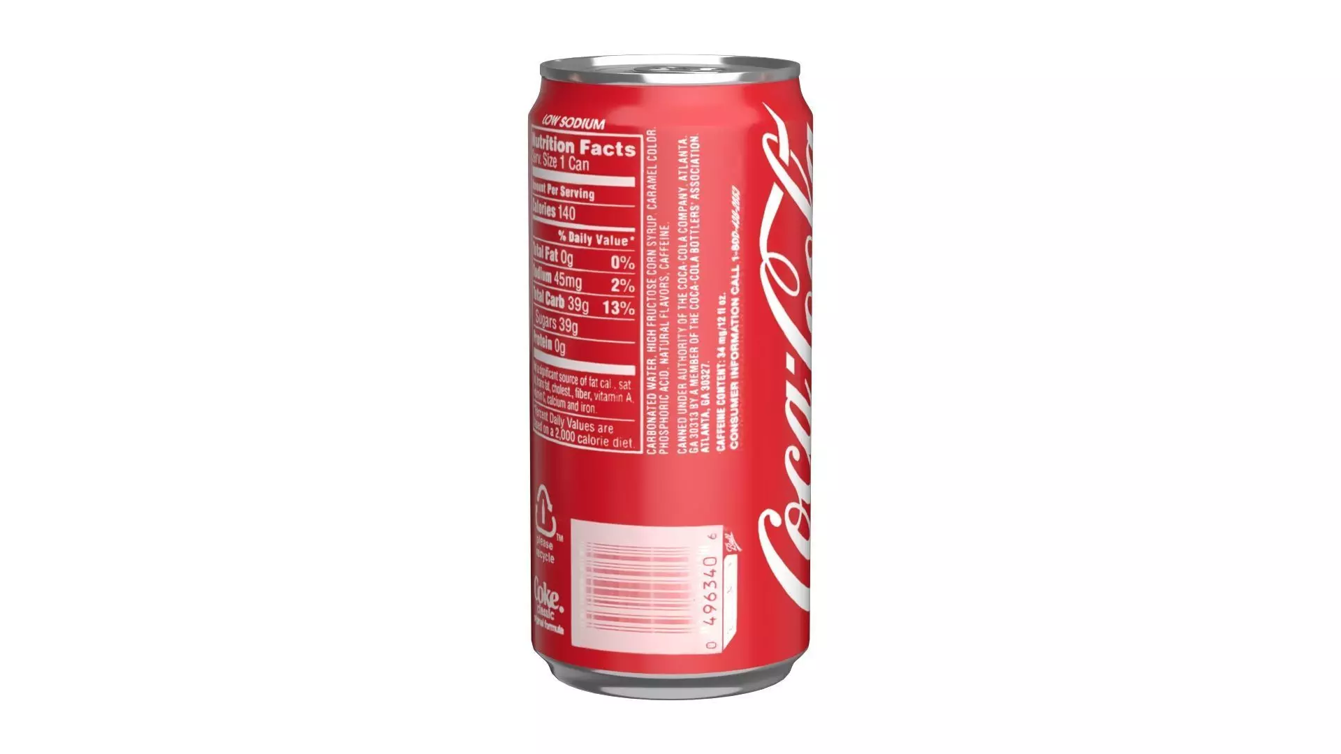 6 Pack 250ml Sleek Coca Cola Beverage Cans Packaging 3D model_10