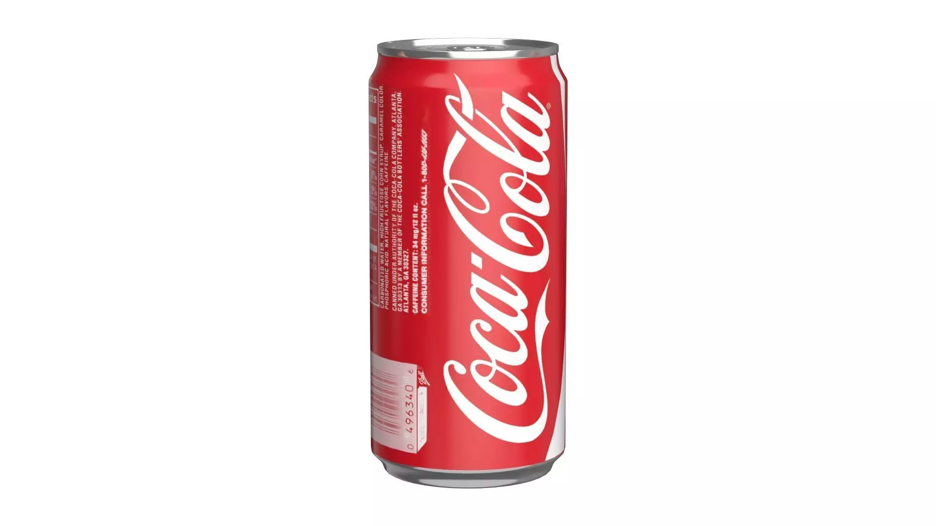6 Pack 250ml Sleek Coca Cola Beverage Cans Packaging 3D model_9
