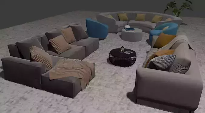 Sofa Pack high poly  Realistic Best Quality for unreal and unity