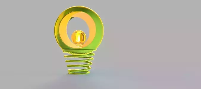 Modern Spiral Base Lamp  Futuristic 3D Printable Light Design