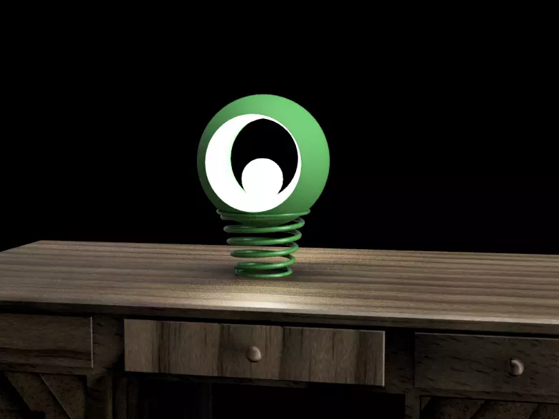 Modern Spiral Base Lamp Futuristic 3D Printable Light Design 3D print model_2