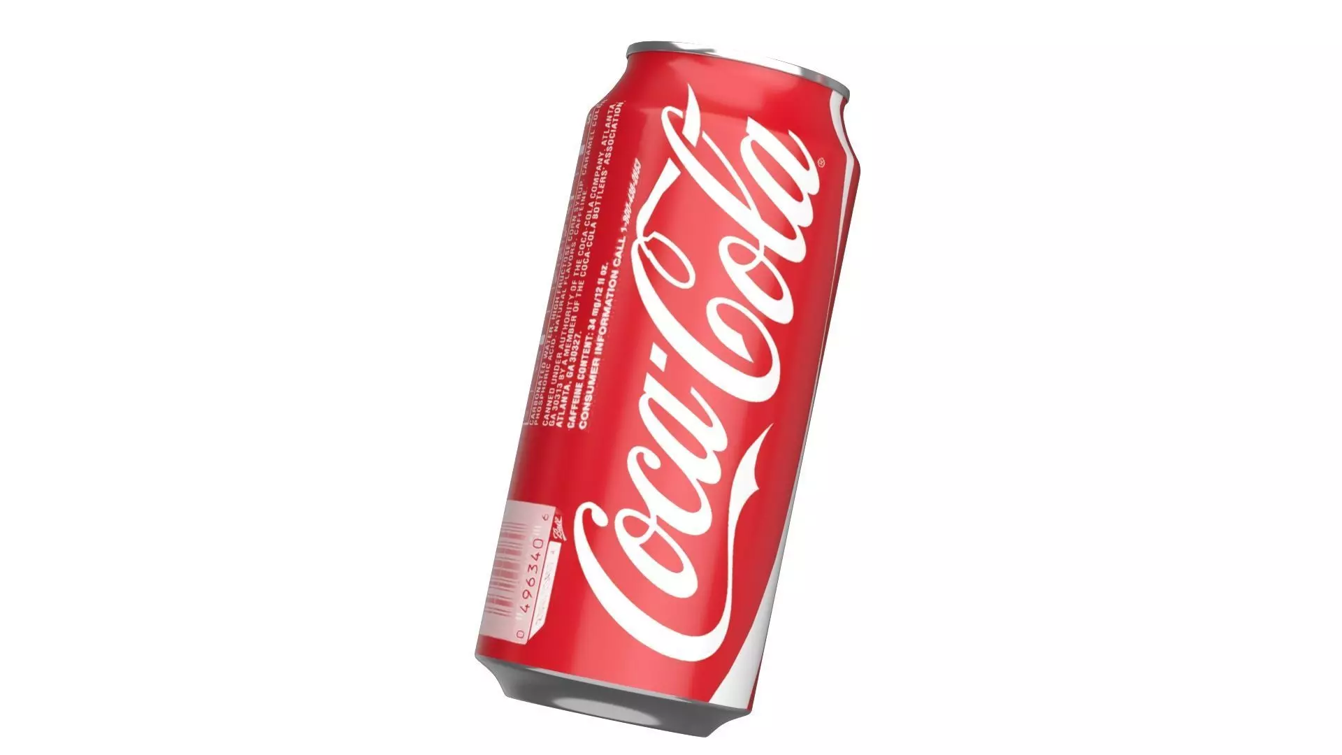 6 Pack 473ml Coca Cola Beverage Cans Packaging 3D model_5