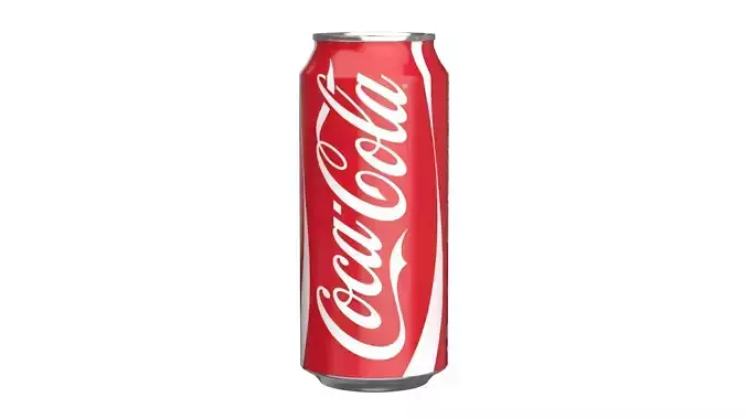 6 Pack 473ml Coca Cola Beverage Cans Packaging 3D model 5