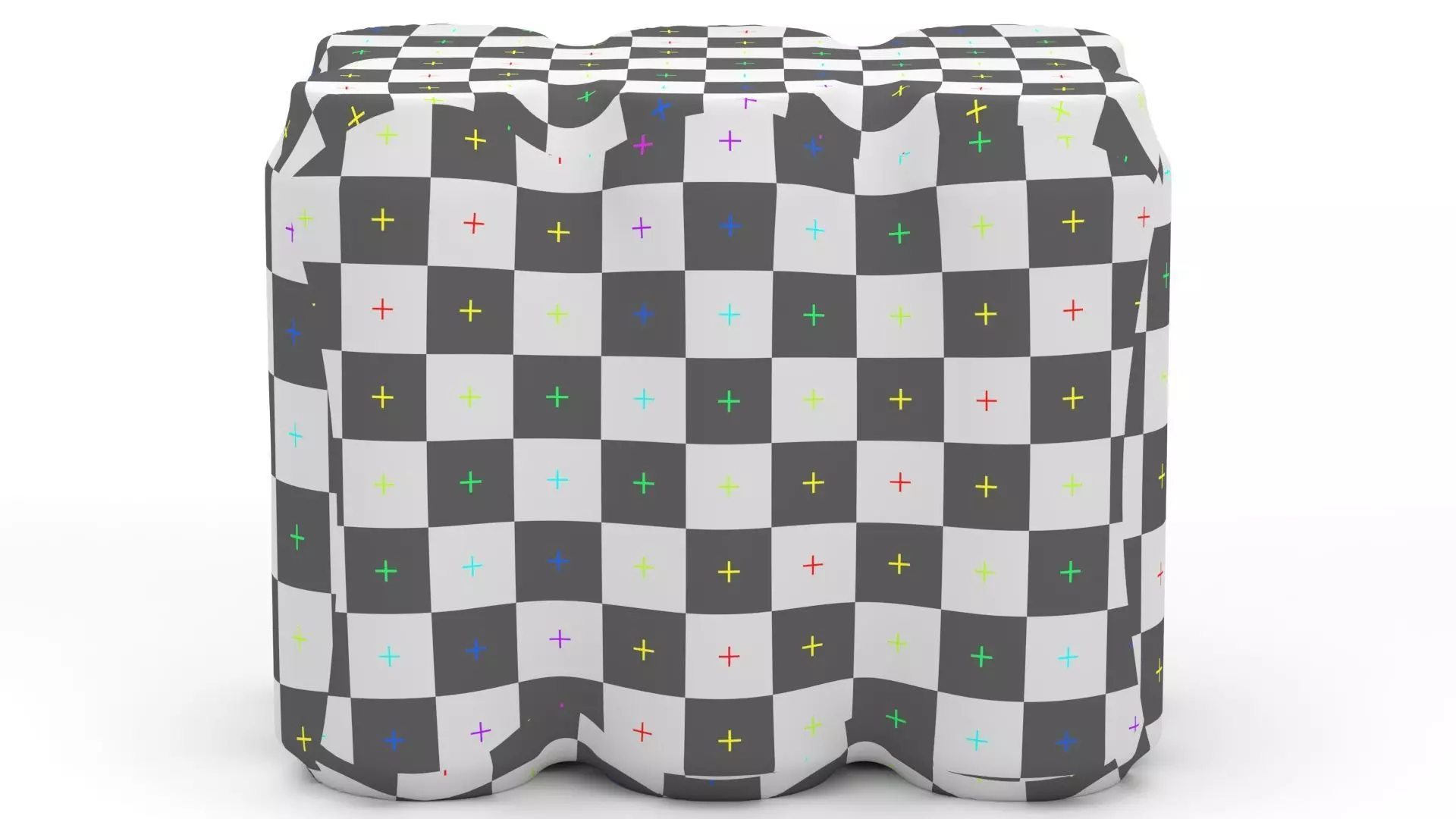 6 Pack 473ml Coca Cola Beverage Cans Packaging 3D model_14