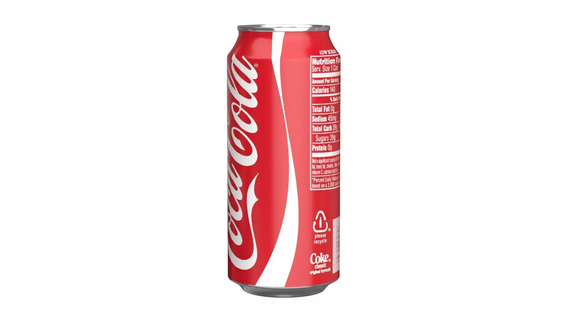 6 Pack 473ml Coca Cola Beverage Cans Packaging 3D model_11
