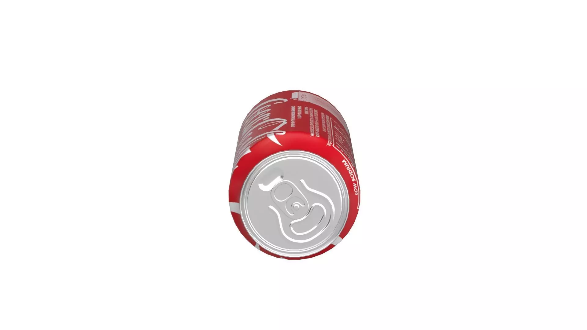 6 Pack 473ml Coca Cola Beverage Cans Packaging 3D model_7