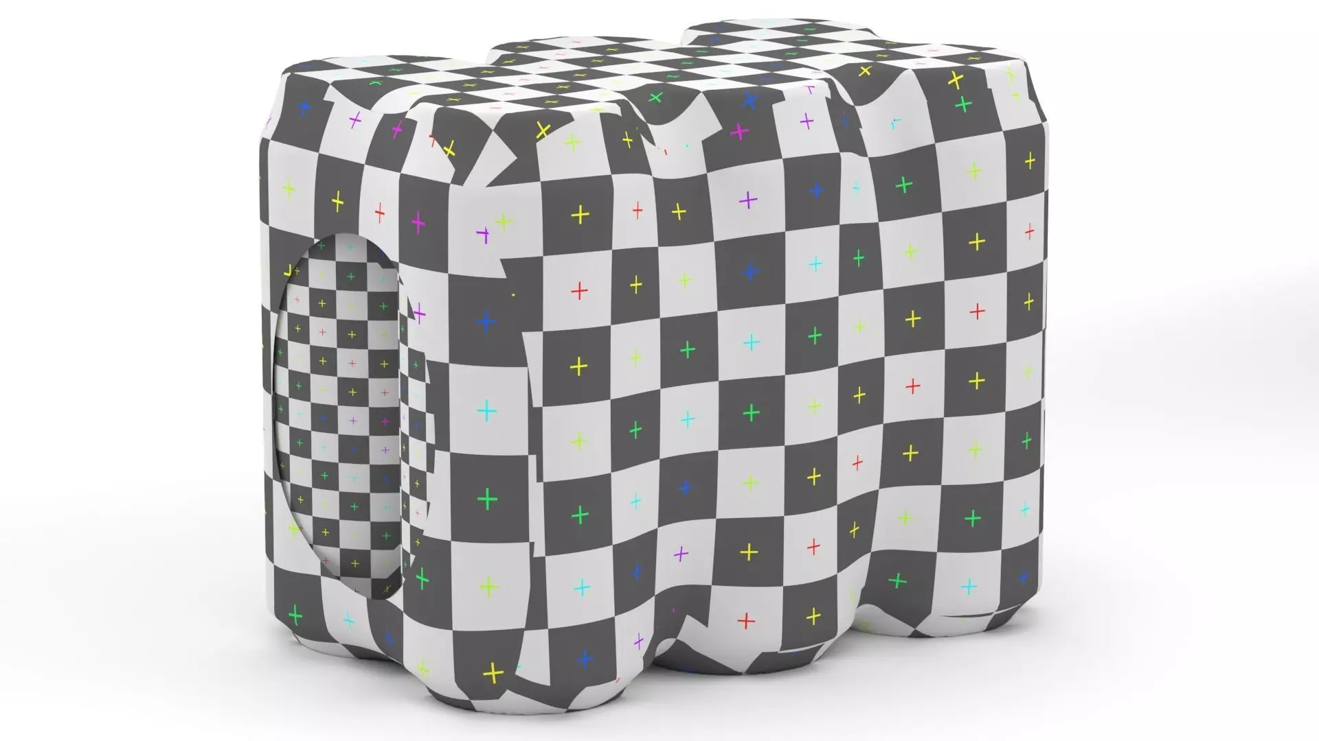 6 Pack 473ml Coca Cola Beverage Cans Packaging 3D model_15