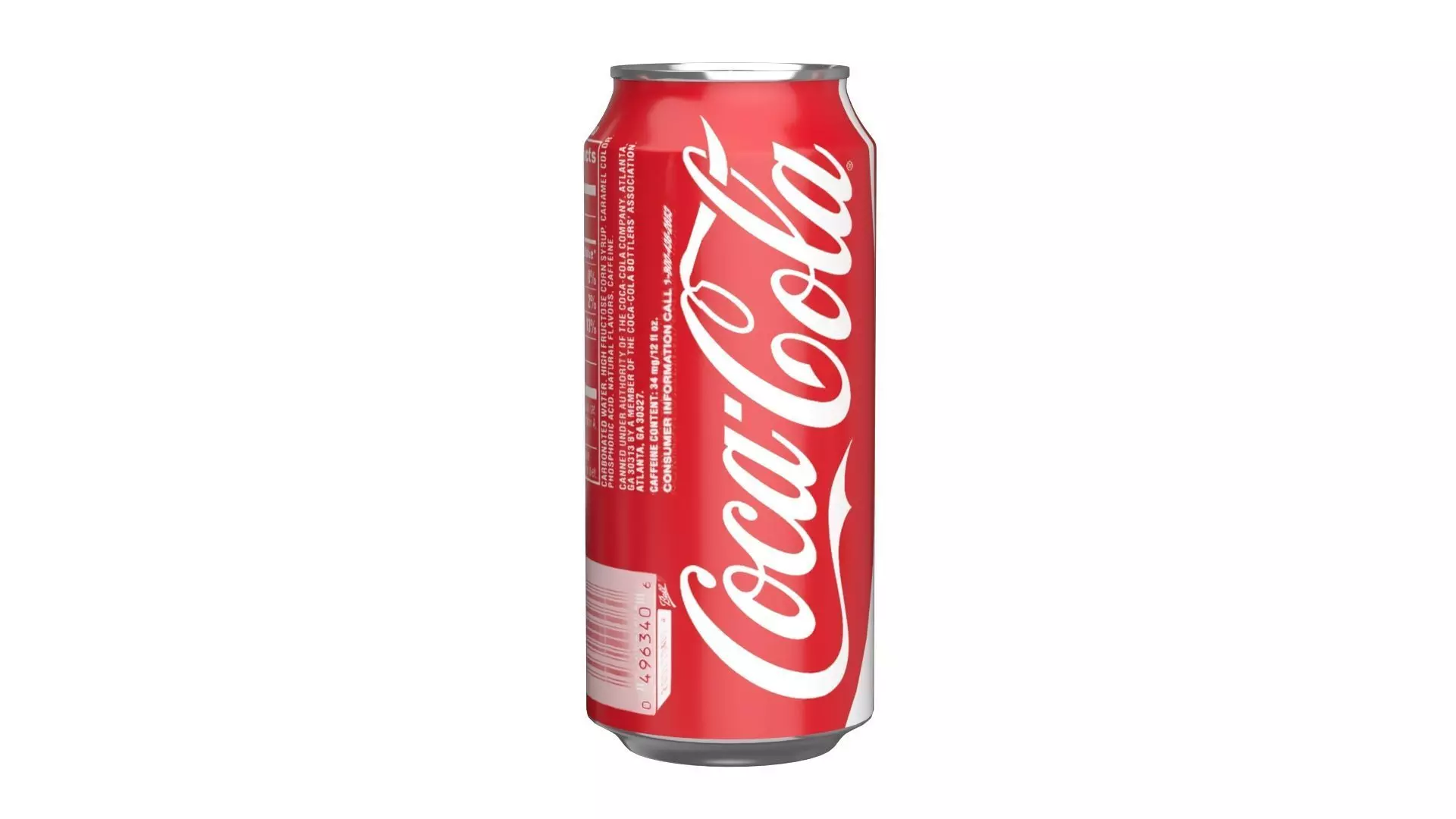 6 Pack 473ml Coca Cola Beverage Cans Packaging 3D model_9