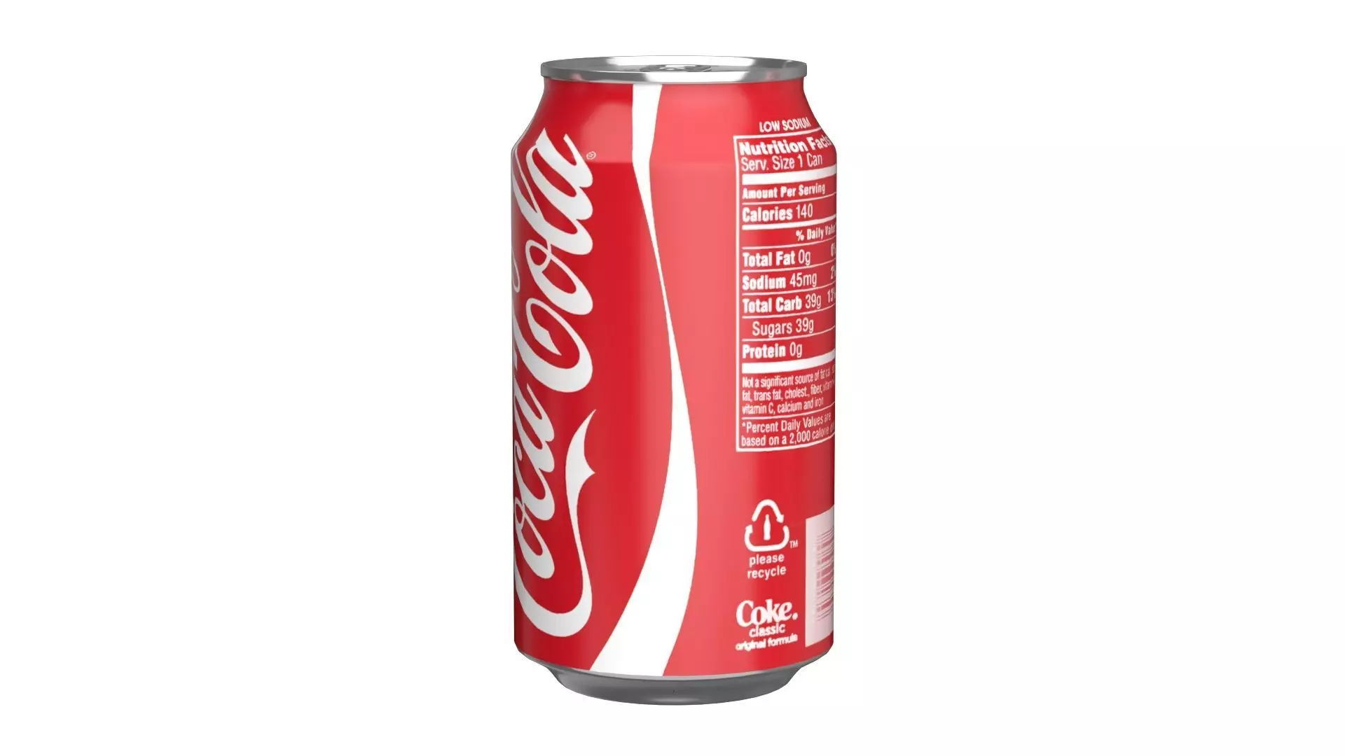 6 Pack 355ml Coca Cola Beverage Cans Packaging 3D model_12