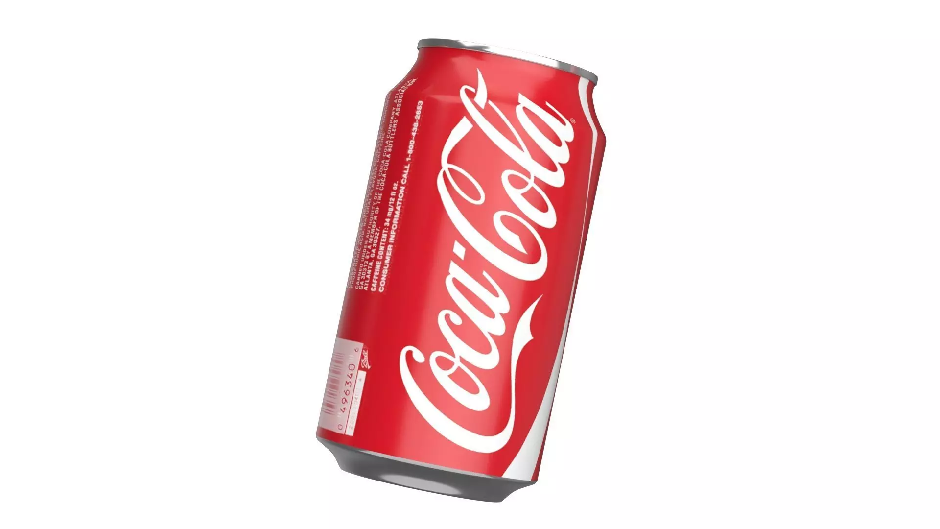 6 Pack 355ml Coca Cola Beverage Cans Packaging 3D model_6