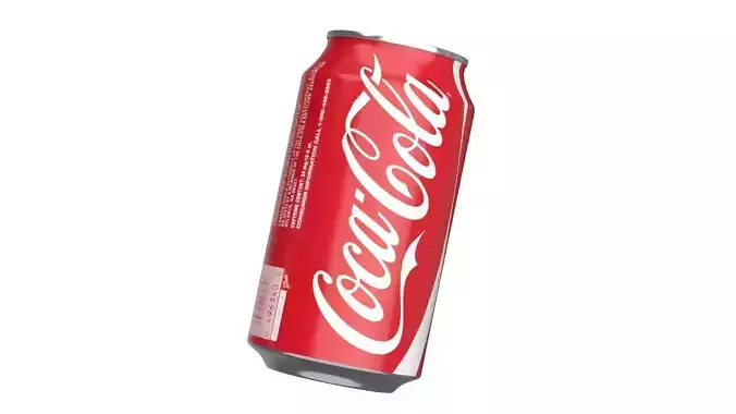 6 Pack 355ml Coca Cola Beverage Cans Packaging 3D model 7