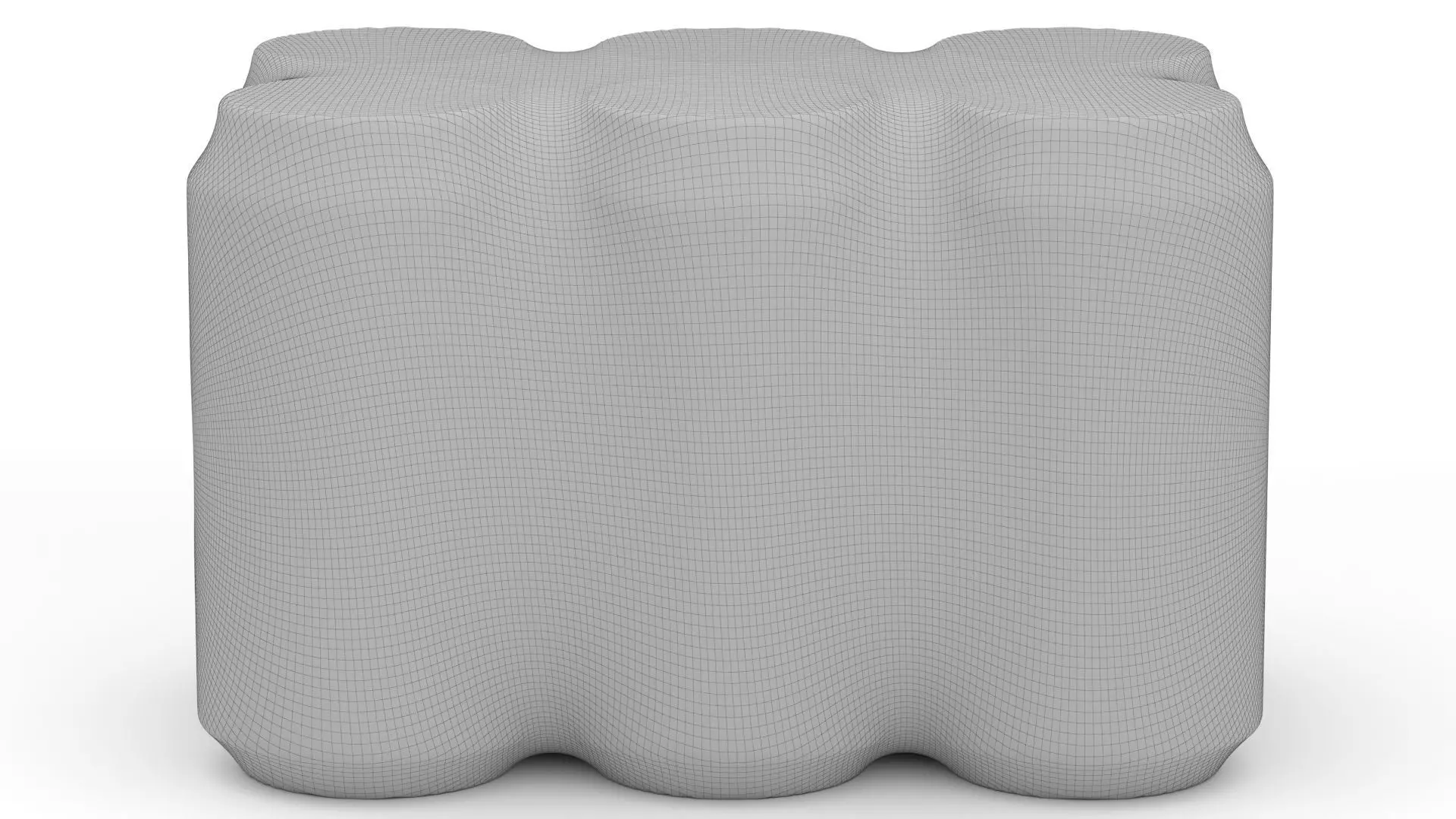 6 Pack 355ml Coca Cola Beverage Cans Packaging 3D model_19