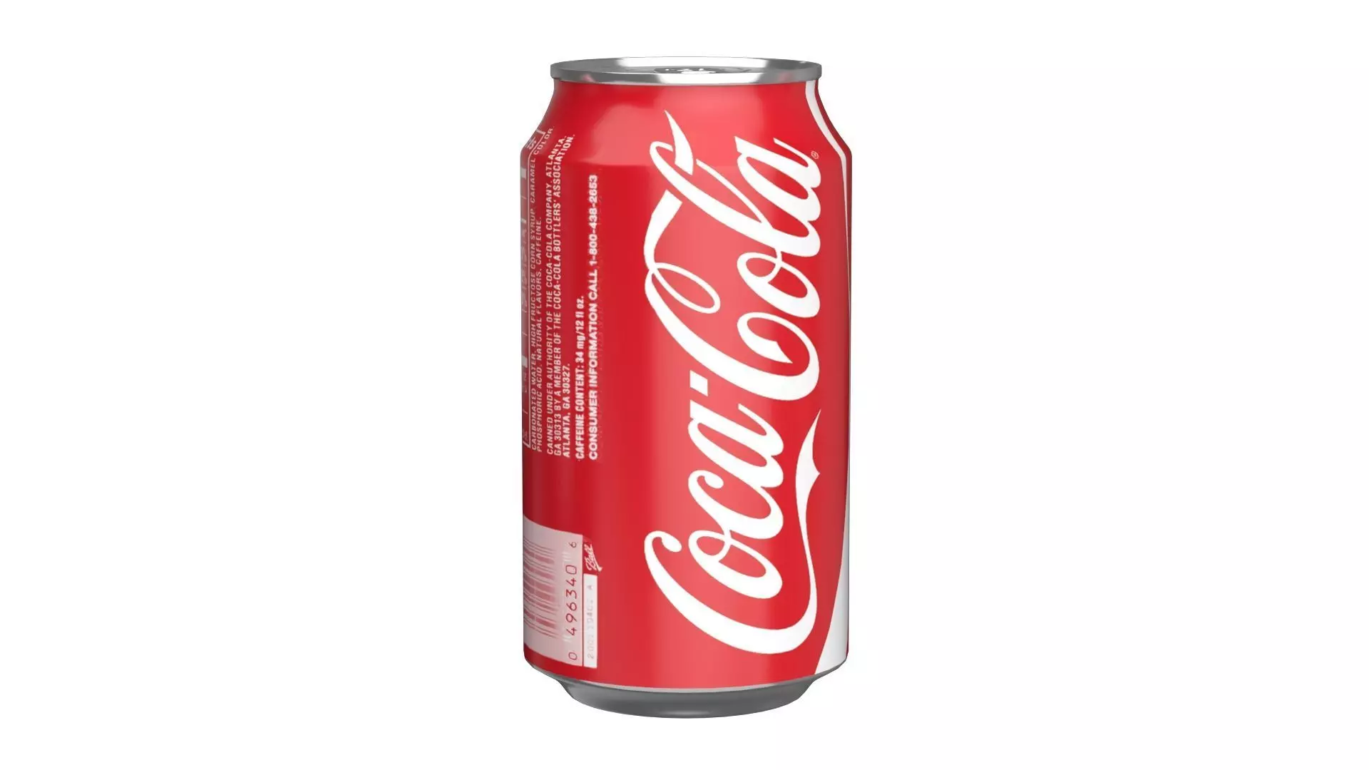 6 Pack 355ml Coca Cola Beverage Cans Packaging 3D model_10