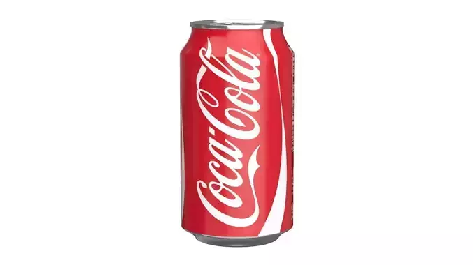 6 Pack 355ml Coca Cola Beverage Cans Packaging 3D model 6