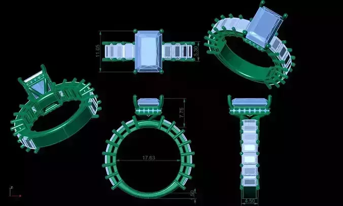 RADIANT DIAMOND RING