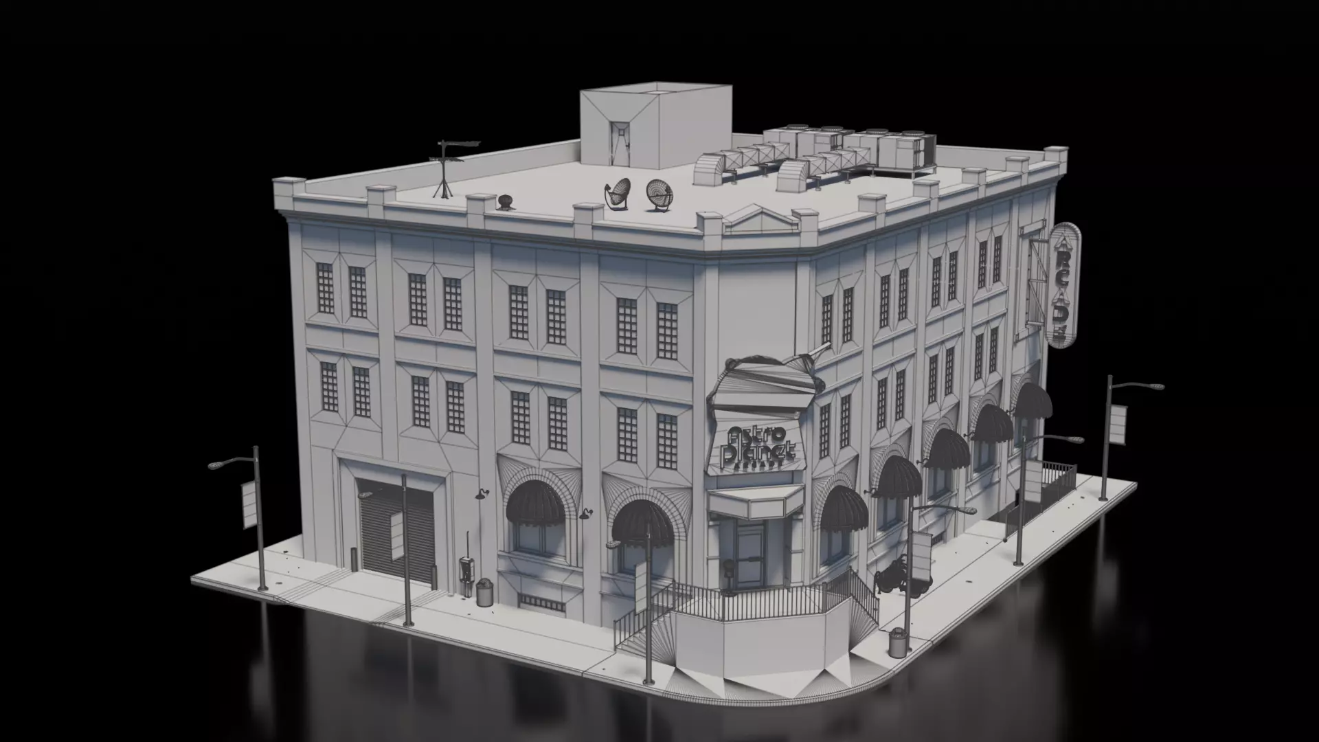 Arcade House 3D model_1