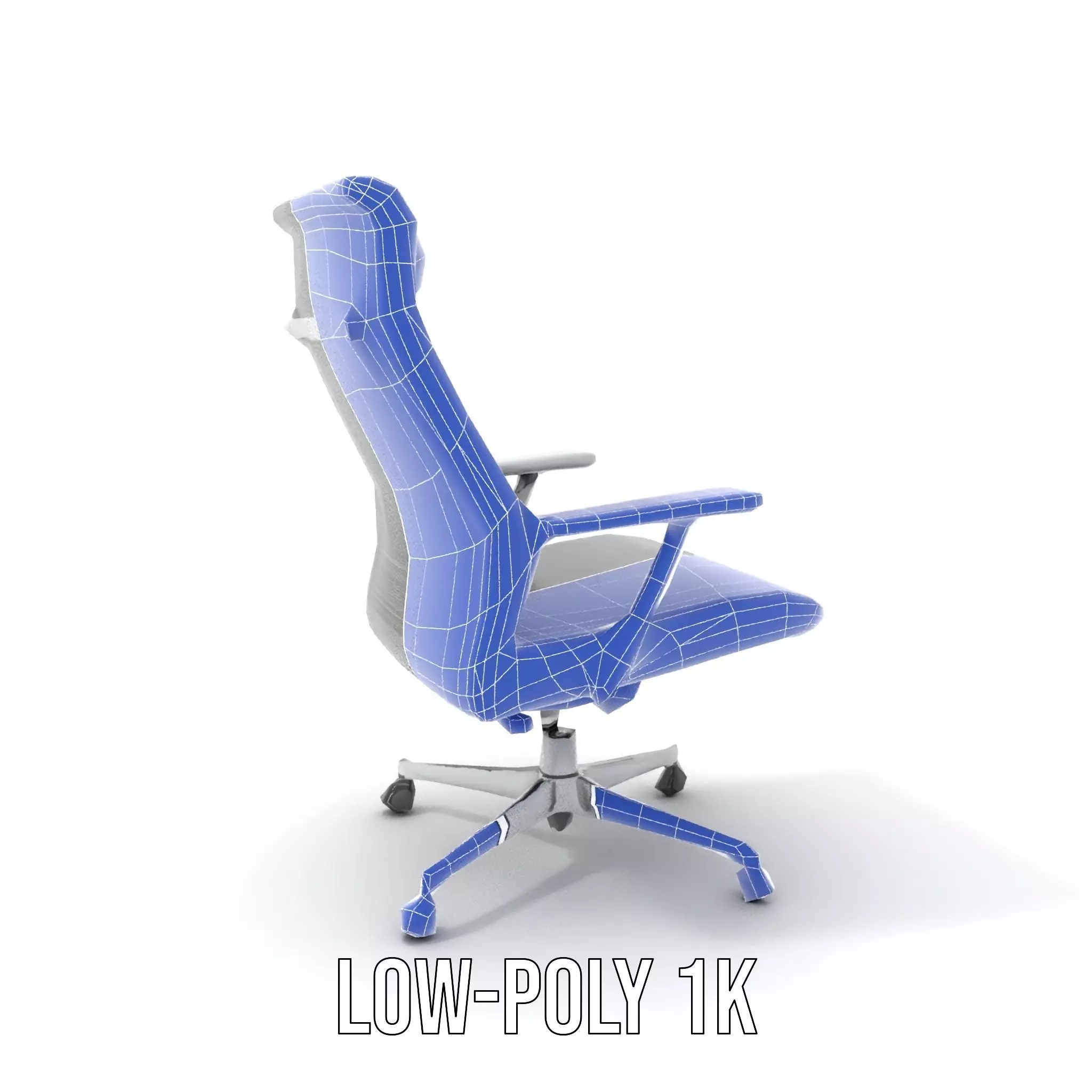 Ergonomic Mesh Office Chair model pack Low-poly 3D model_12
