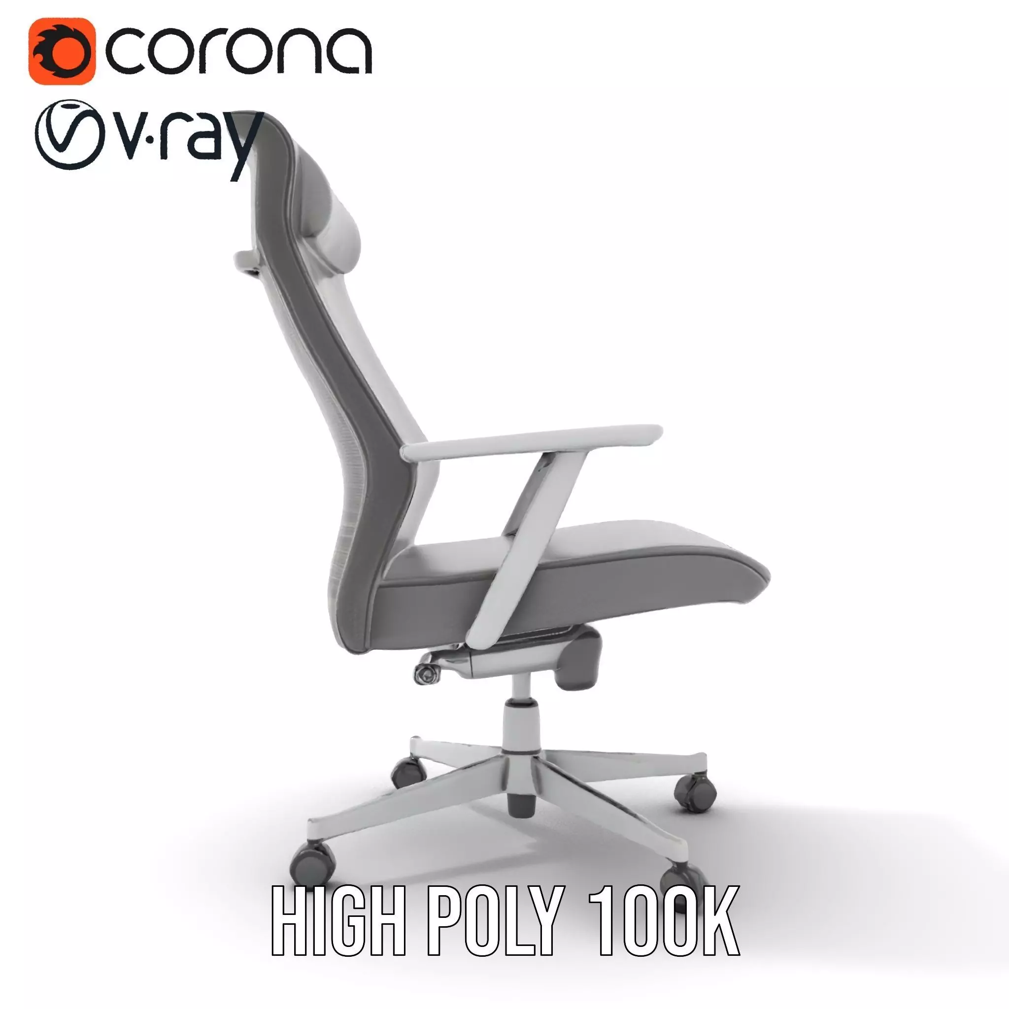 Ergonomic Mesh Office Chair model pack Low-poly 3D model_29