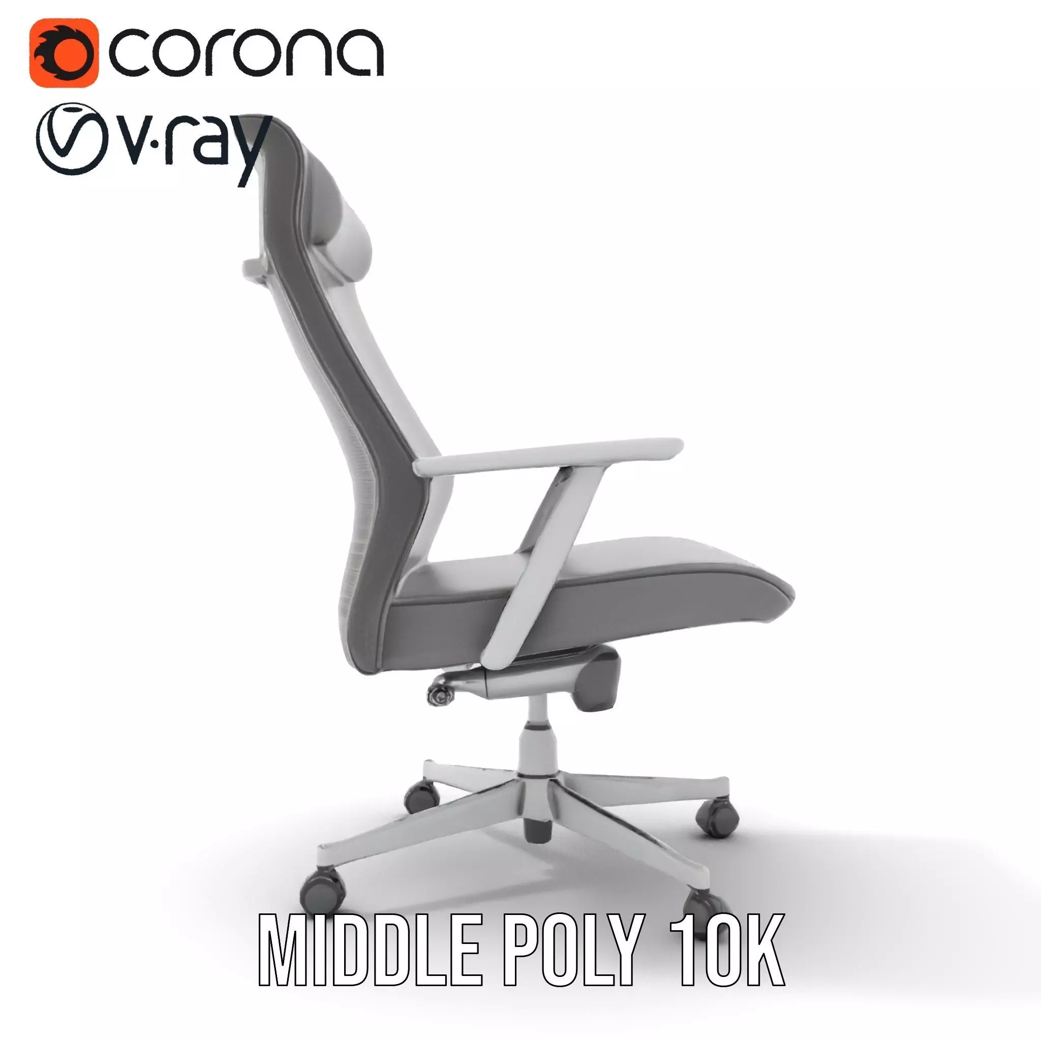 Ergonomic Mesh Office Chair model pack Low-poly 3D model_16