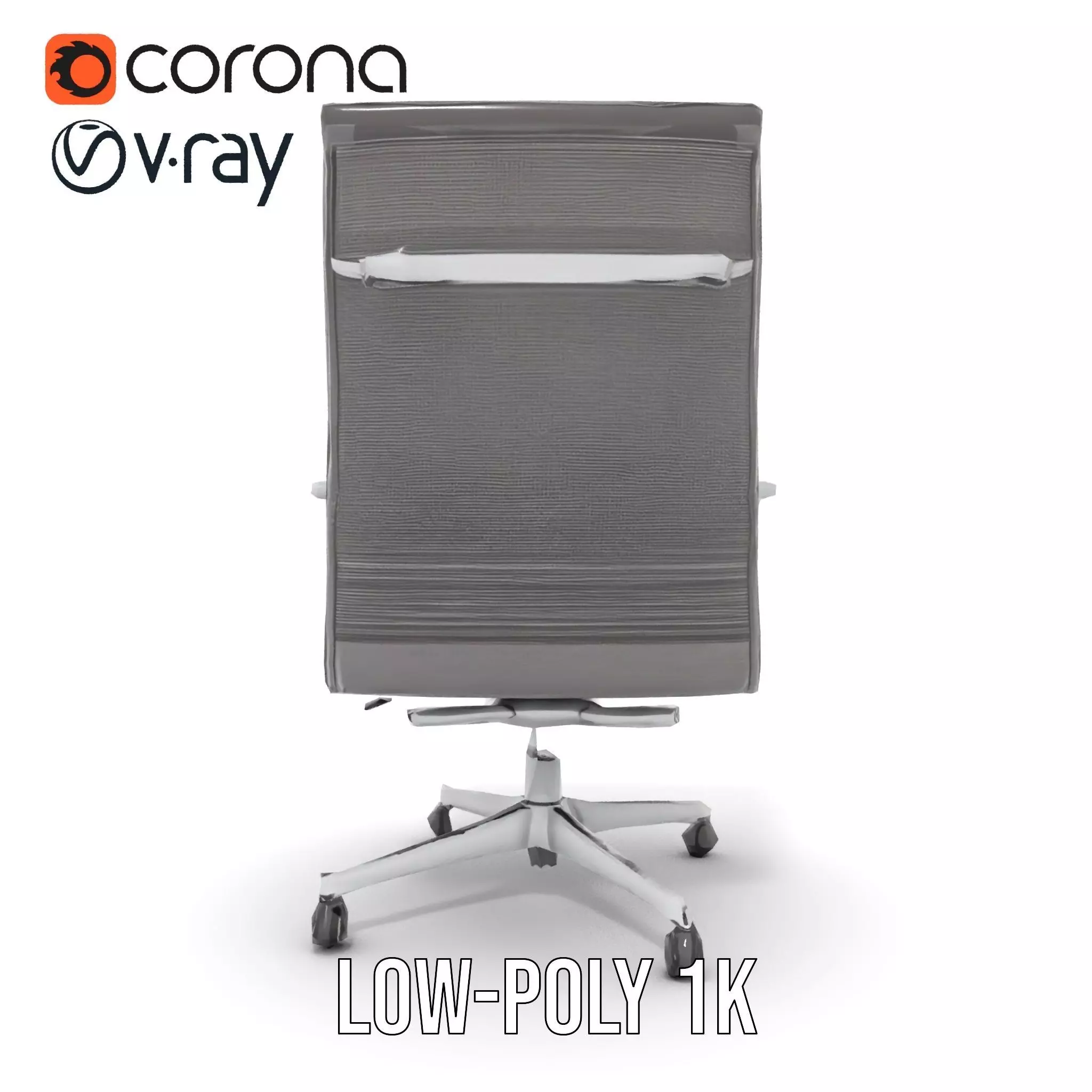 Ergonomic Mesh Office Chair model pack Low-poly 3D model_23